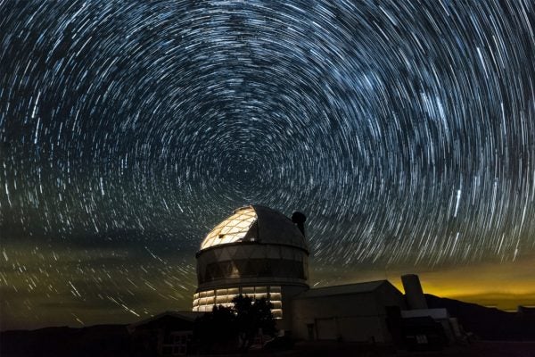 McDonald Observatory at night